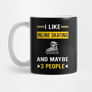 3 People Inline Skating Skate Skater Mug